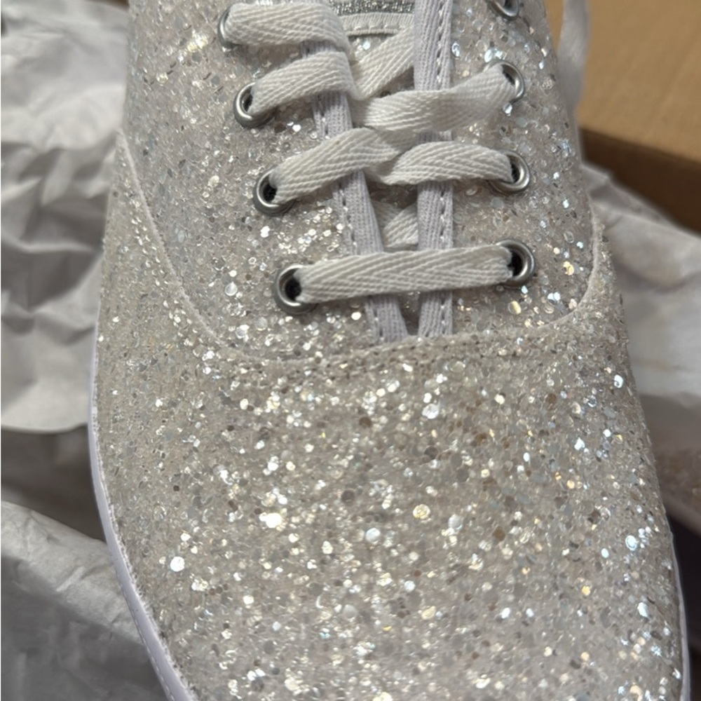 Keds white Glitter Sneakers